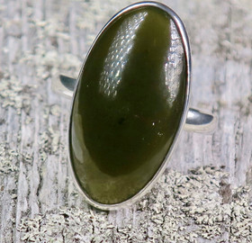Hopeasormus nefriitti ovaali 21mm nro3