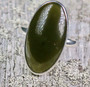 Hopeasormus nefriitti ovaali 21mm nro3