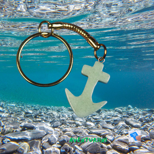 Avaimenperä ANKKURI vihreä aventuriini 