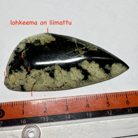 Kapussi serpentiini kookas 65x33mm lohkeema liimattu = sekunda