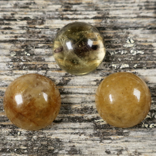 Kapussi sitriini 12mm pyöreä cabochon