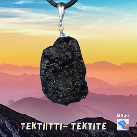 Riipus musta tektiitti L-koko D