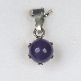 Ametisti hopeariipus 6mm pallo