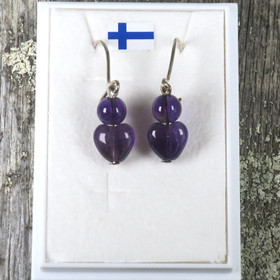 Korvakorut ametistisydän SANNI5