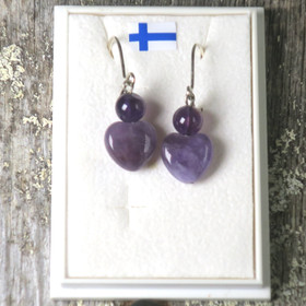 Korvakorut ametistisydän SANNI4