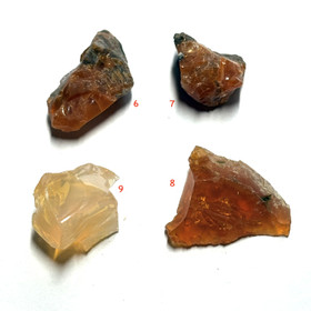 Tuliopaali raakapala 4-5g oranssin eri sävyjä. Fireopal. Hi126