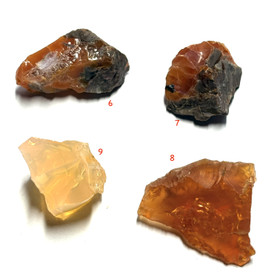 Tuliopaali raakapala 4-5g oranssin eri sävyjä. Fireopal. Hi126