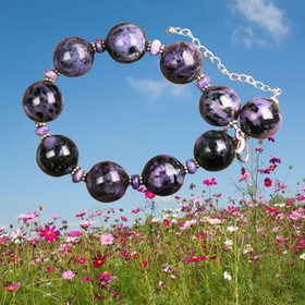 Rannekoru tsharoiitti  925-hopea 21-26cm nro5