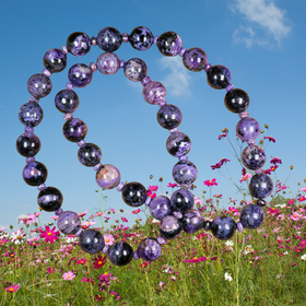 Helmet tsharoiitti 62cm pitkät, kookkaat ilman lukkoa