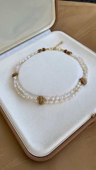 Coco Pearl Choker-helmikaulakoru, makeanvedenhelmi