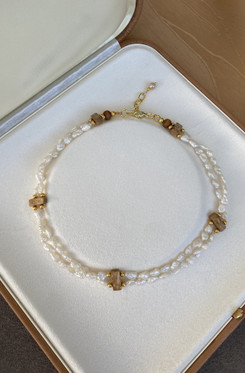 Coco Pearl Choker-helmikaulakoru, makeanvedenhelmi