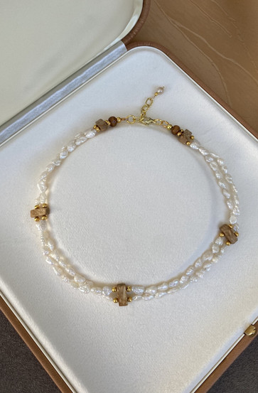 Coco Pearl Choker-helmikaulakoru, makeanvedenhelmi