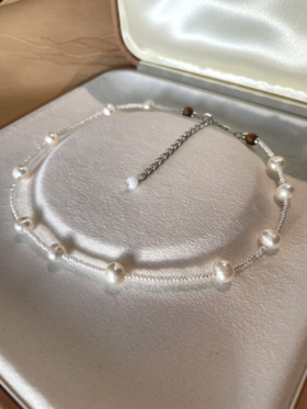 Divine Pearls Petite - kaulakoru, makeanvedenhelmi