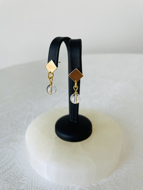 Divine Rock Crystal - korvakorut, vuorikristalli