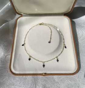 Drip Pearls OG Morado - kaulakoru, makeanvedenhelmi