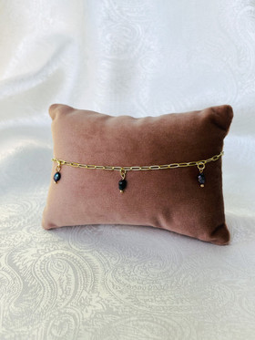 Drip Pearls Morado-nilkkaketju, makeanvedenhelmi