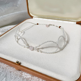 Moments Choker- kaulakoru, ruusukvartsi