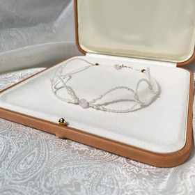 Moments Choker- kaulakoru, ruusukvartsi