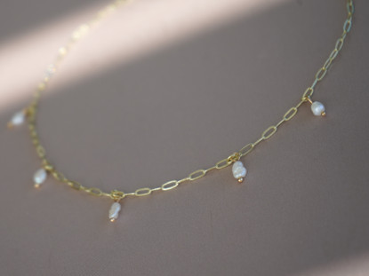 Drip Pearls OG Ivory - kaulakoru, makeanvedenhelmi