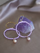 Pearl Portal Lavender - korvakorut, makeanvedenhelmi