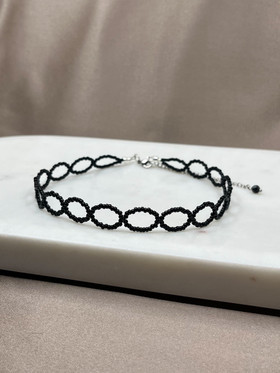 Veiled Grace Choker-kaulakoru, musta