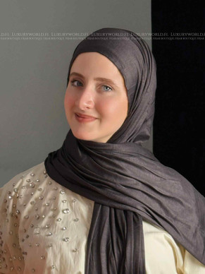 KUWAITI JERSEY SHAWL - SHADES OF BLACK