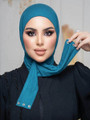 COTTON TABAKA HIJAB - TURQUOISE 
