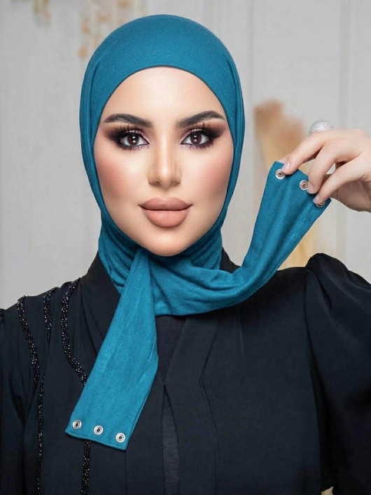 COTTON TABAKA HIJAB - TURQUOISE 