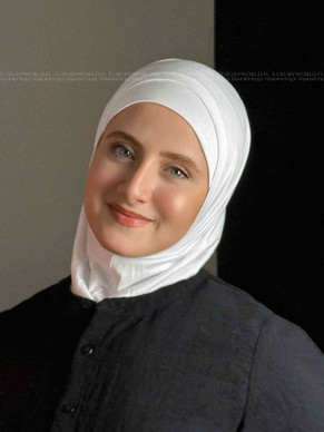 HIJAB AL AMIRA COTTON - WHITE 