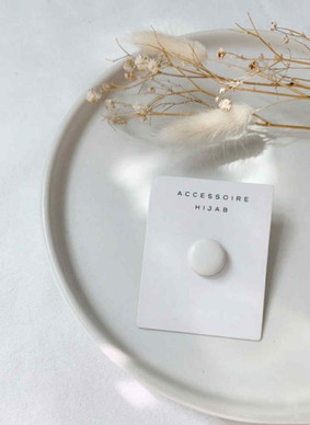 HIJAB MAGNET PINS- WHITE