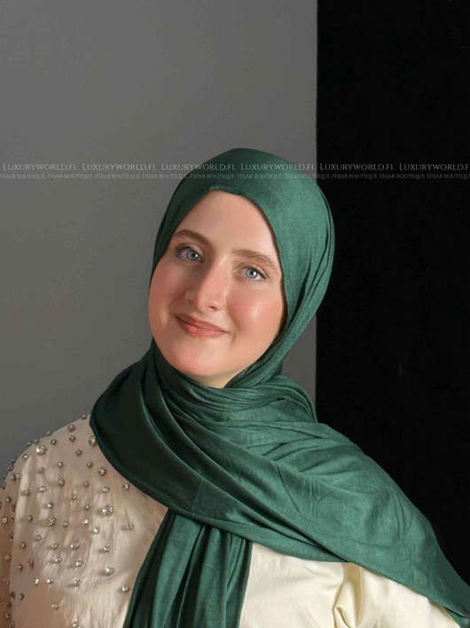KUWAITI JERSEY SHAWL - SHADES OF GREEN