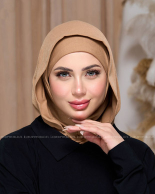 EASY SCARF & NINJA UNDERCAP l COTTON  - BEIGE