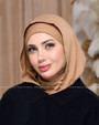 حجاب قطني عملي مع نينجا داخلي – بيج 