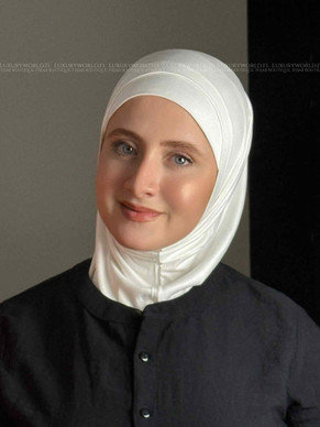 HIJAB AL AMIRA COTTON - OFF WHITE