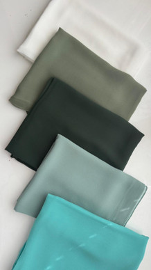 Kuwaiti Chiffon Hijab – Green Shades Collection
