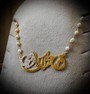 21k gold-plated- “Who is like you, my mother” Necklace