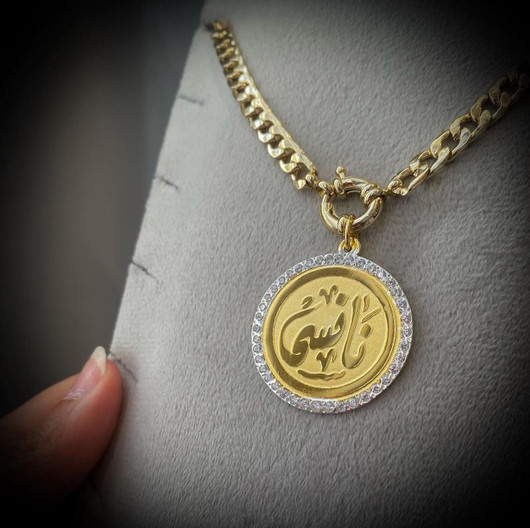 Gold plated x customized Necklace