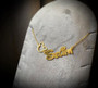 Gold-plated- “mickey mouse gold&Name ” Necklace 
