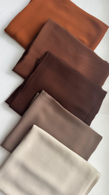 Kuwaiti Chiffon Hijab – Brown  Collection