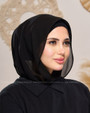AILA MAGNETIC CHIFFON HIJAB  - BLACK