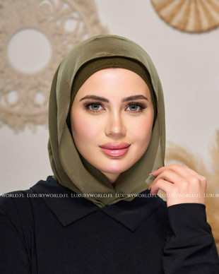 AILA MAGNETIC CHIFFON HIJAB - GREEN 
