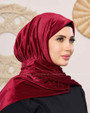 VELVET EASY HIJAB - RED