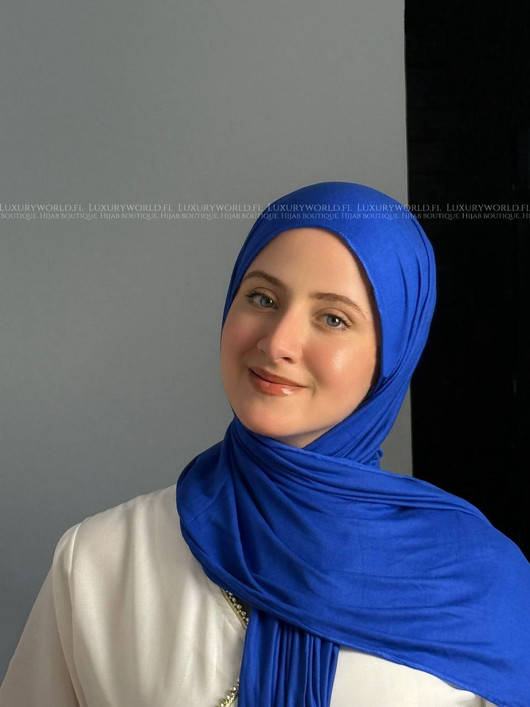 KUWAITI JERSEY SHAWL - BLUE