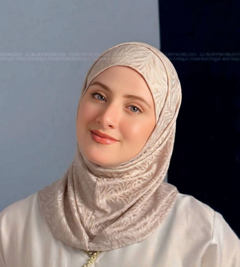 JACQUARD ALAMERA HIJAB - Soft pink