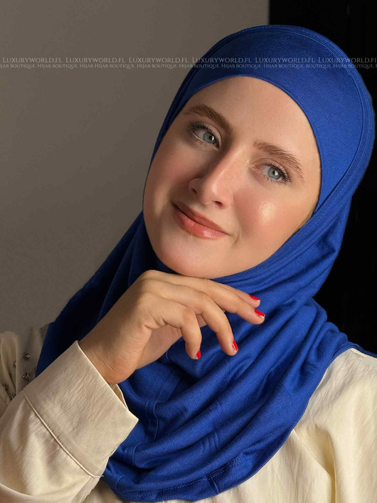 حجاب الاميرة قطن - اللون الأزرق