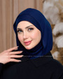 EASY SCARF & NINJA UNDERCAP l COTTON  - DARK BLUE