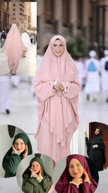 PRAYER WEAR I KHIMAR & SKIRT - BERRY