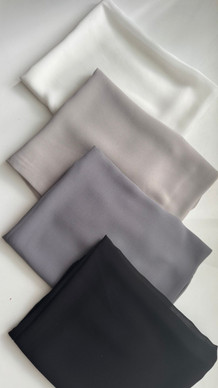 Kuwaiti Chiffon Hijab – Black  Collection