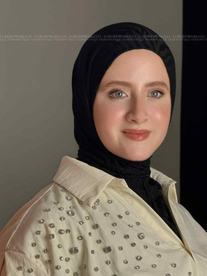 JACQUARD TABAKA HIJAB - BLACK