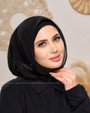AILA MAGNETIC CHIFFON HIJAB  - BLACK